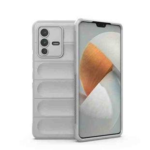 For vivo S12 Pro Magic Shield TPU + Flannel Phone Case(Grey)