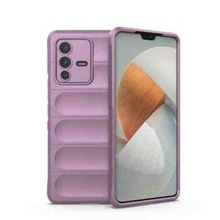 For vivo S12 Pro Magic Shield TPU + Flannel Phone Case(Purple)