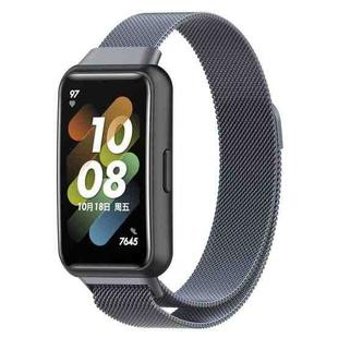 For Huawei Band 7 / 7 NFC Milan Metal Magnetic Watch Band(Grey)