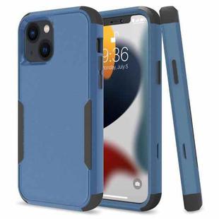 For iPhone 14 Plus Commuter Shockproof TPU + PC Phone Case  (Royal Blue+Black)