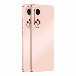 For Honor 50 Pro Ultra Thin Electroplated Frosted TPU Phone Case(Light Pink)