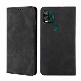 For Motorola Moto G Stylus 2022 Skin Feel Magnetic Horizontal Flip Leather Phone Case(Black)