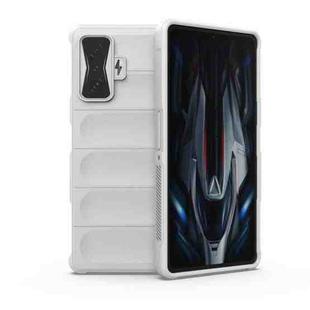 For Xiaomi Redmi K50 Gaming Magic Shield TPU + Flannel Phone Case(White)