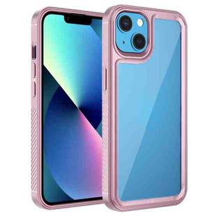 For iPhone 14 Plus Forerunner TPU+PC Phone Case  (Pink)