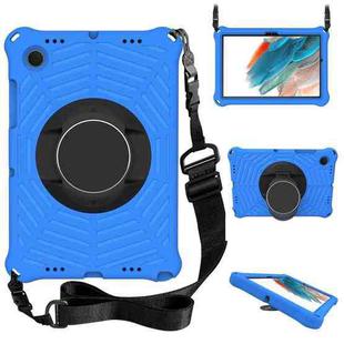 For Samsung Galaxy Tab A8 10.5 2021 Spider King EVA Protective Case with Adjustable Shoulder Strap & Holder(Blue)