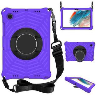 For Samsung Galaxy Tab A8 10.5 2021 Spider King EVA Protective Case with Adjustable Shoulder Strap & Holder(Purple)