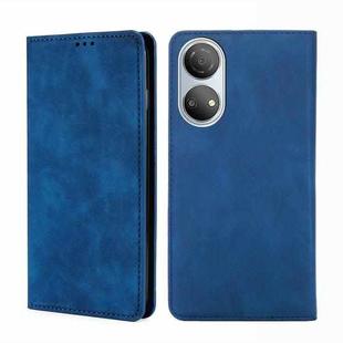 For Honor Play 30 Plus Skin Feel Magnetic Horizontal Flip Leather Phone Case(Blue)