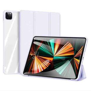 For iPad Pro 12.9 2022/2021/2020/2018 DUX DUCIS Copa Series Smart Leather Tablet Case(Purple)