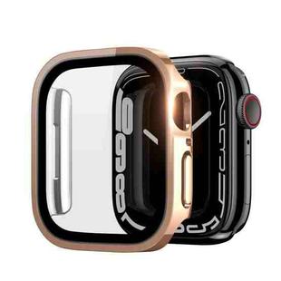 DUX DUCIS Electroplated PC Watch Case For Apple Watch Series 9 / 8 / 7 45mm(Rose Gold)