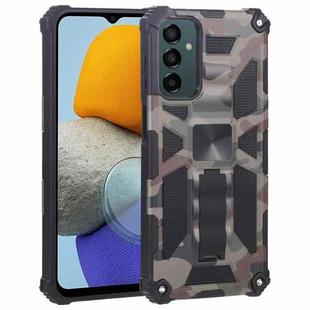 For Samsung Galaxy M23 / F23 5G / M13 4G Camouflage Armor Kickstand TPU + PC Magnetic Phone Case(Army Green)