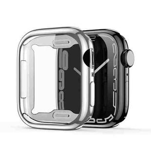 DUX DUCIS Samo Series Electroplated TPU Watch Case For Apple Watch Series 6&SE&5&4 44mm / 3&2&1 42mm(Silver)