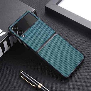 For Samsung Galaxy Z Flip4 5G Nylon Cloth Texture Shockproof PC+TPU Phone Case(Blue)