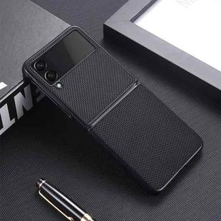 For Samsung Galaxy Z Flip4 5G Nylon Cloth Texture Shockproof PC+TPU Phone Case(Black)