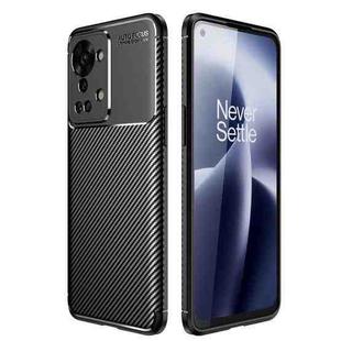 For OnePlus Nord 2T Carbon Fiber Texture Shockproof TPU Phone Case(Black)