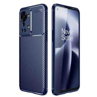 For OnePlus Nord 2T Carbon Fiber Texture Shockproof TPU Phone Case(Blue)