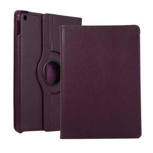 For Lenovo M10 Plus 3rd Litchi Texture 360 Degrees Rotation Leather Tablet Case with Holder(Purple)