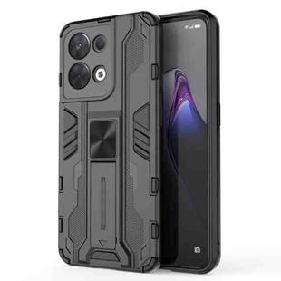 For OPPO Reno8 5G Supersonic PC + TPU Shock-proof Phone Case(Black)