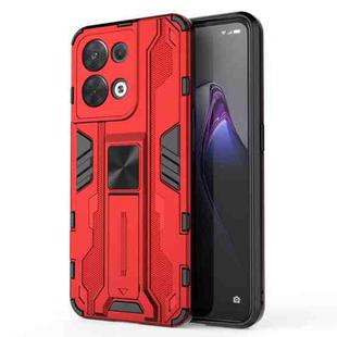 For OPPO Reno8 5G Supersonic PC + TPU Shock-proof Phone Case(Red)