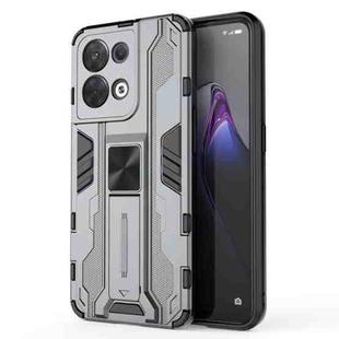 For OPPO Reno8 5G Supersonic PC + TPU Shock-proof Phone Case(Grey)