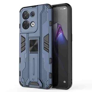 For OPPO Reno8 5G Supersonic PC + TPU Shock-proof Phone Case(Blue)