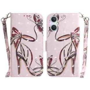 For OPPO A96 5G / Reno7 Z 5G 3D Colored Horizontal Flip Leather Phone Case(Butterfly High-heeled)