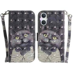 For OPPO A96 5G / Reno7 Z 5G 3D Colored Horizontal Flip Leather Phone Case(Hug Cat)