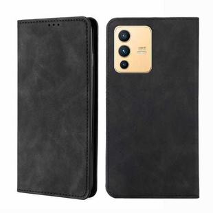 For vivo S12 / V23 5G Skin Feel Magnetic Horizontal Flip Leather Phone Case(Black)