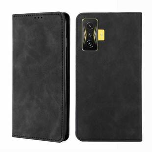 For Xiaomi Redmi K50 Gaming Skin Feel Magnetic Flip Leather Phone Case(Black)