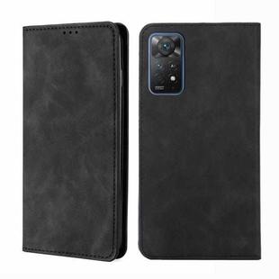For Xiaomi Redmi Note 11 Pro 4G/5G Global Skin Feel Magnetic Flip Leather Phone Case(Black)