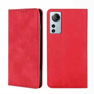 For Xiaomi 12 Lite Skin Feel Magnetic Flip Leather Phone Case(Red)