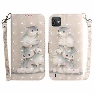 For Wiko Y82 3D Colored Horizontal Flip Leather Phone Case(Squirrels)