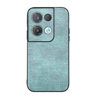 For OPPO Reno8 Brugg Texture PU Shockproof Phone Case(Light Green)