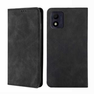 For Alcatel 1B 2022 Skin Feel Magnetic Horizontal Flip Leather Phone Case(Black)