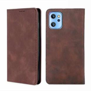 For UMIDIGI A13  / A13 Pro / A13S Skin Feel Magnetic Horizontal Flip Leather Phone Case(Dark Brown)