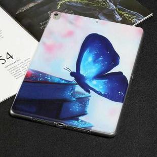Painted TPU Tablet Case For iPad 10.2 2021&2020&2019/Pro 10.5 2017(Blue Butterfly)