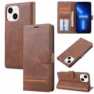 For iPhone 13 mini Classic Wallet Flip Leather Phone Case (Brown)