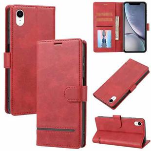 For iPhone XR Classic Wallet Flip Leather Phone Case(Red)