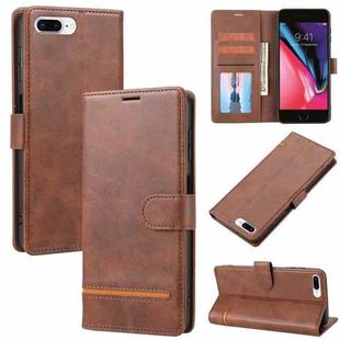 Classic Wallet Flip Leather Phone Case For iPhone 7 Plus / 8 Plus(Brown)