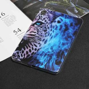 For Lenovo Tab K10 Painted TPU Tablet Case(Blue Leopard)