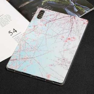 For Lenovo Pad Pro Painted TPU Tablet Case(Cherry Blossoms)