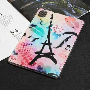 For Xiaomi Pad 5 / Pad 5 Pro Painted TPU Tablet Case(Rose Tower)