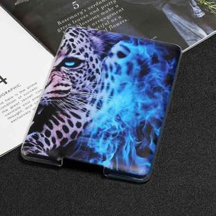For Amazon Kindle Paperwhite 4 / 3 / 2 / 1 Painted TPU Tablet Case(Blue Leopard)
