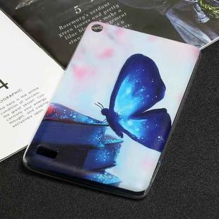 For Amazon Kindle Fire 7 2019 / 2017 Painted TPU Tablet Case(Blue Butterfly)