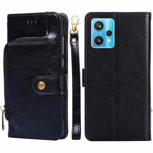 For OPPO Realme 9 Pro+/Realme 9 Pro Plus Zipper Bag Leather Phone Case(Black)