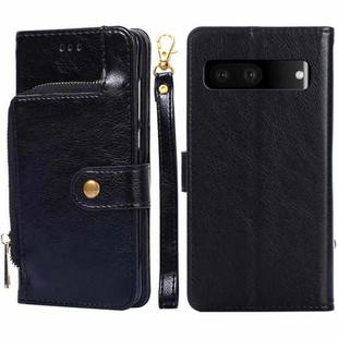 For Google Pixel 7 5G Zipper Bag Leather Phone Case(Black)