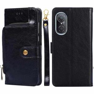 For Huawei nova 9 SE 4G Zipper Bag Leather Phone Case(Black)