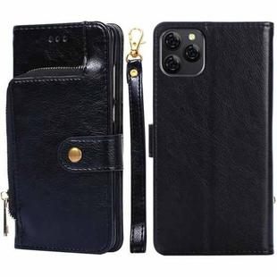 For Blackview A95 Zipper Bag Leather Phone Case(Black)