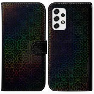 For Samsung Galaxy A53 5G Colorful Magnetic Buckle Leather Phone Case(Black)
