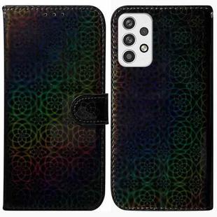For Samsung Galaxy A23 Colorful Magnetic Buckle Leather Phone Case(Black)
