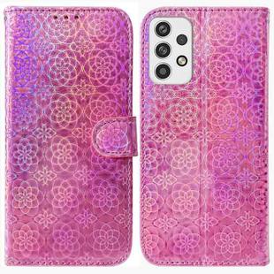 For Samsung Galaxy A23 Colorful Magnetic Buckle Leather Phone Case(Pink)